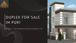duplex for sale in Puri
