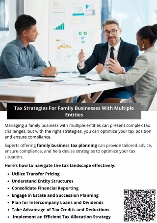 tax strategies for family businesses with