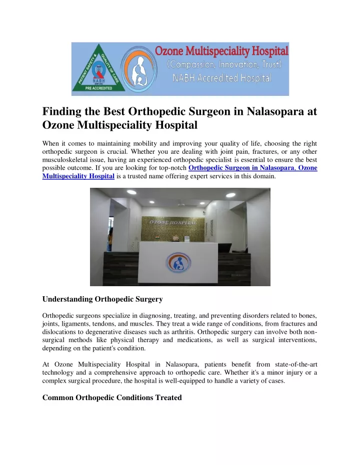 finding the best orthopedic surgeon in nalasopara