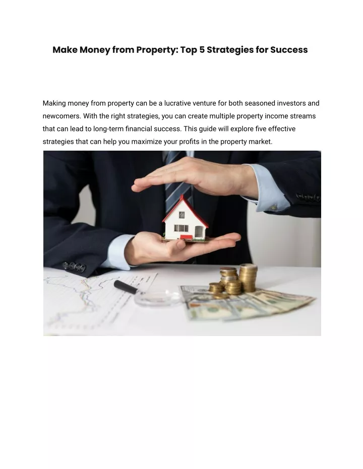 make money from property top 5 strategies