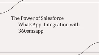 360SMSApp offers seamless Salesforce WhatsApp integration in the USA