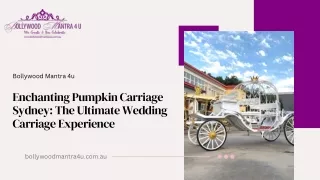 Enchanting Pumpkin Carriage Sydney: The Ultimate Wedding Carriage Experience