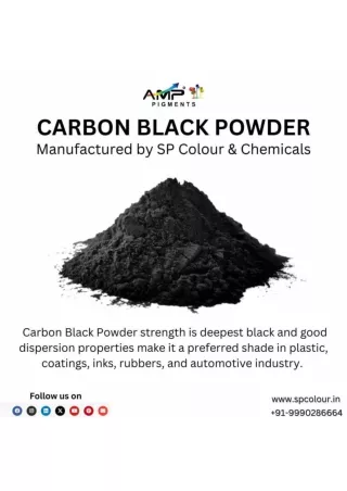Carbon Black - Manufactured by SP Colour & Chemicals | AMP Pigments