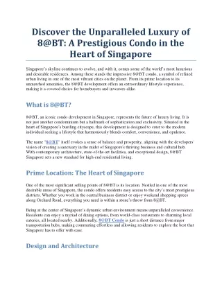discover the unparalleled luxury of 8@bt