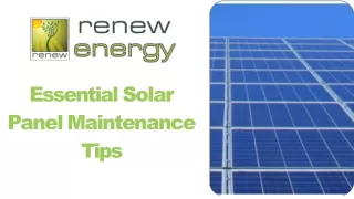 Essential Solar Panel Maintenance Tips For Maximizing Efficiency