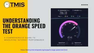 understanding the orange speed test