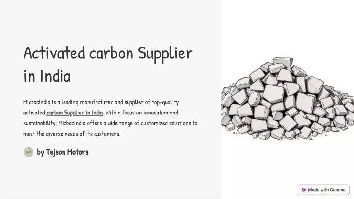 activated carbon supplier in india