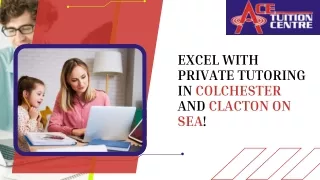 Excel with Private Tutoring in Colchester and Clacton on Sea!