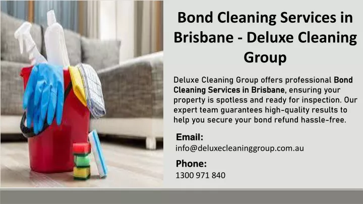 bond cleaning services in brisbane deluxe