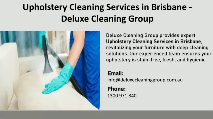 upholstery cleaning services in brisbane deluxe