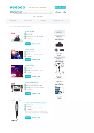 Karaoke Rentals Near Bengaluru, Karnataka  ₹0 Cost Delivery