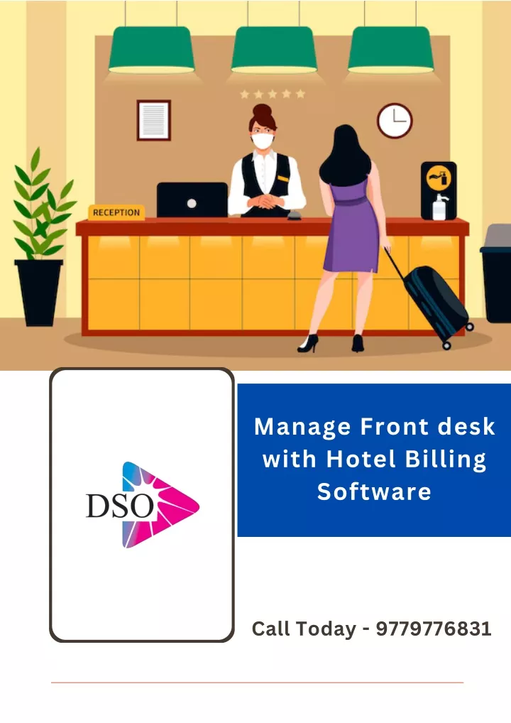 manage front desk with hotel billing software