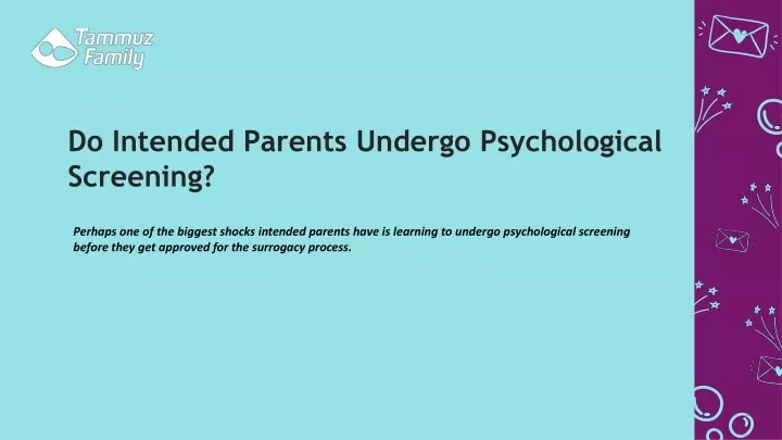 do intended parents undergo psychological screening