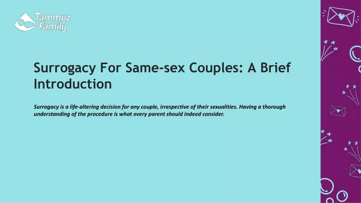 surrogacy for same sex couples a brief introduction