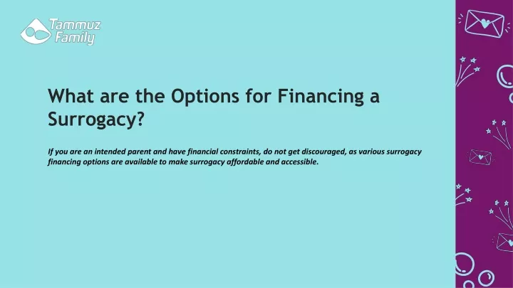 what are the options for financing a surrogacy