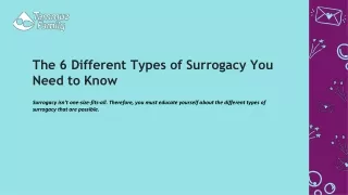 The 6 Different Types of Surrogacy You Need to Know