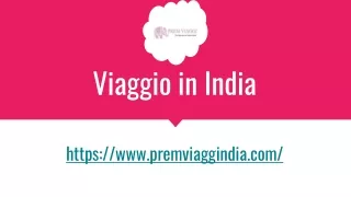 Viaggio in India 