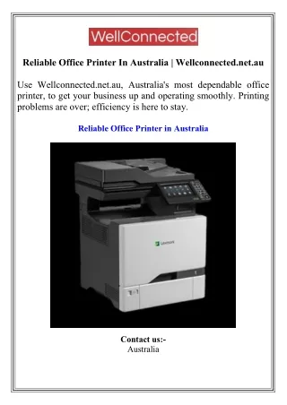 reliable office printer in australia