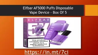 elfbar af5000 puffs disposable vape device