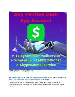 usa top 6 Buy Verified Cash App Accounts