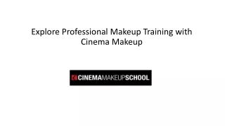 explore professional makeup training with cinema makeup