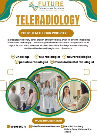Teleradiology Consultant – Flexible, Remote Diagnostic Imaging Opportunities