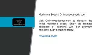 Marijuana Seeds Onlineweedseeds.com