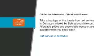 cab service in dehradun dehraduntaxihire com take