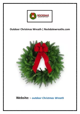 Custom Holiday Décor | Rockdalewreaths.com