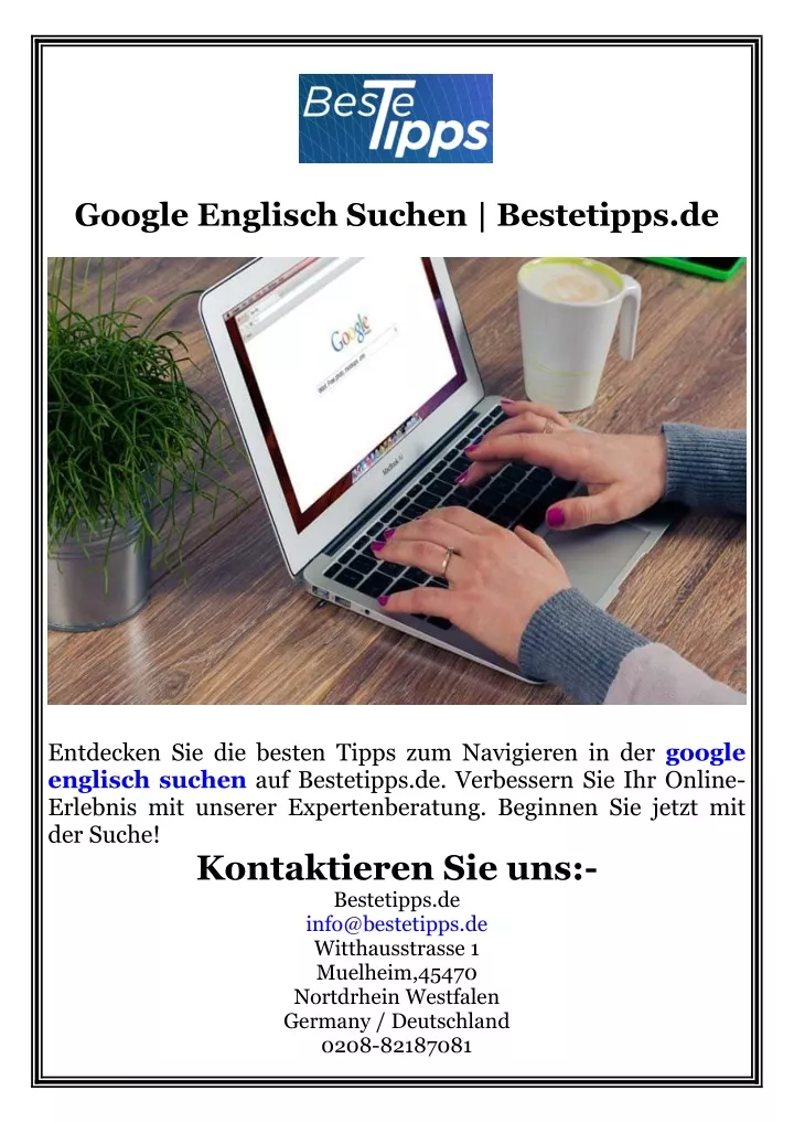 google englisch suchen bestetipps de