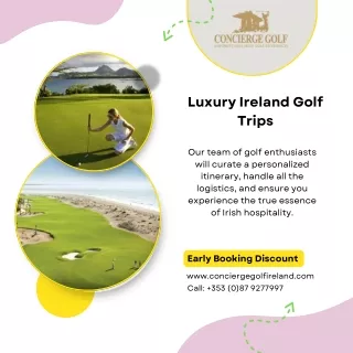 Luxury Ireland Golf Trips | Southwest Ireland Golf Vacations
