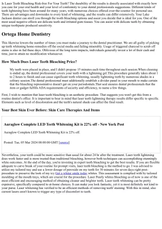 Laser Teeth Lightening 2023: Procedure, Expenses, Evaluates & Results