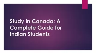 study in canada a complete guide for indian