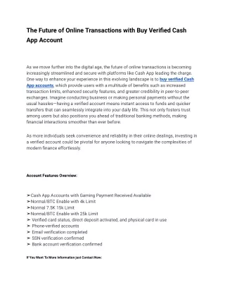 _Buy Verified Cash App Account