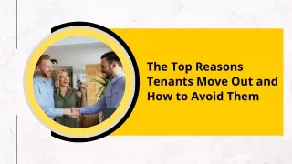 The Top Reasons Tenants Move Out and How to Avoid Them?
