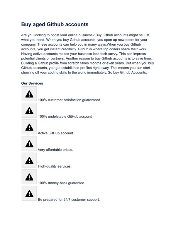 Buy aged Github accounts