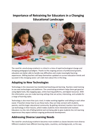 Importance of Retraining for Educators in a Changing Educational Landscape.docx