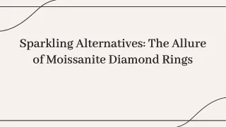 Timeless Elegance with Moissanite Diamond Rings