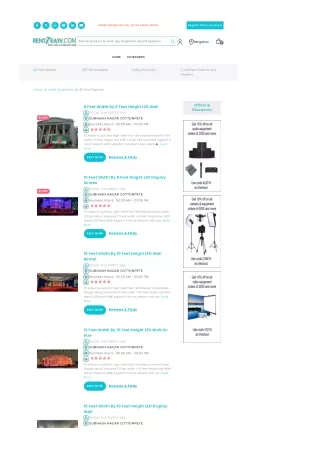 LED Wall For Rent In Bangalore