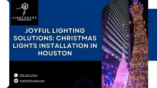 Houston’s Holiday Lighting Specialists: Transform Your Home