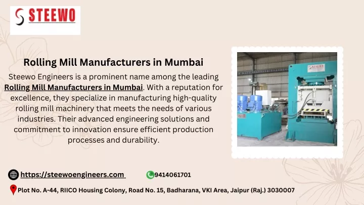 rolling mill manufacturers in mumbai