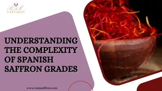 Understanding  the Complexity of Spanish Saffron Grades