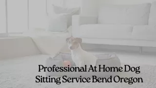 Professional At Home Dog Sitting Service Bend Oregon