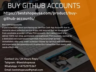 Buy GitHub Accounts