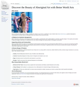 Discover the Beauty of Aboriginal Art with Better World Arts