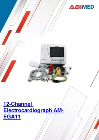 12 channel electrocardiograph am ega11