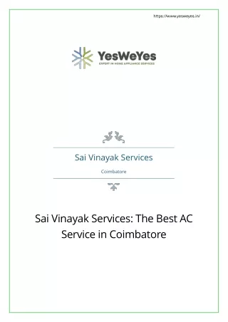 The Best AC Service in Coimbatore