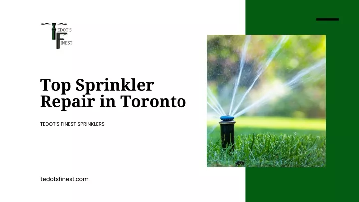 top sprinkler repair in toronto