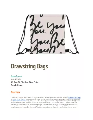 drawstring bags