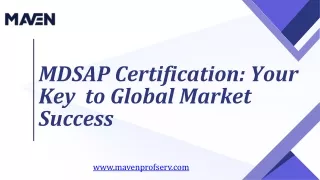 MDSAP Certification Your Key to Global Market Success